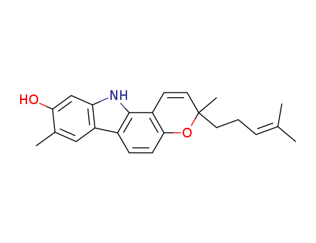 Pyrano[3,2-a]carbazol-9-ol,3,11-dihydro-3,8-dimethyl-3-(4-methyl-3-pentenyl)- (9CI)