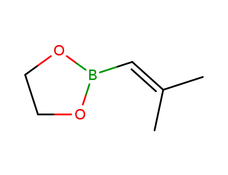 Molecular Structure of 14560-03-3 (2-(2-Methyl-1-propenyl)-1,3,2-dioxaborolane)
