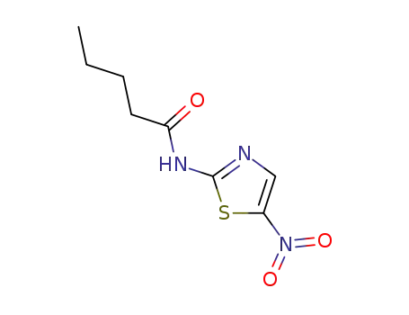 Molecular Structure of 14538-17-1 (N-(5-nitro-1,3-thiazol-2-yl)pentanamide)