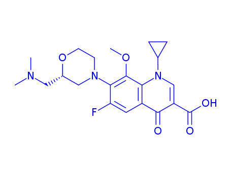 3-Quinolinecarboxylic acid, 1-cyclopropyl-7-[2-[(diMethylaMino)Methyl]-4-Morpholinyl]-6-fluoro-1,4-dihydro-8-Methoxy-4-oxo-