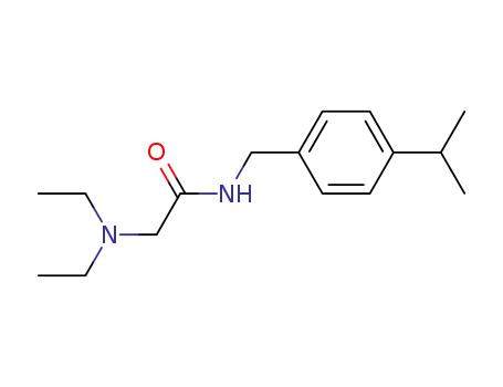 Molecular Structure of 14474-20-5 (N~2~,N~2~-diethyl-N-[4-(propan-2-yl)benzyl]glycinamide)