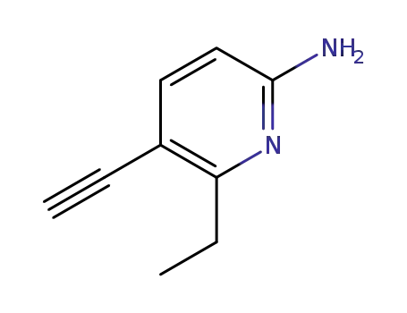 Molecular Structure of 145402-34-2 (2-Pyridinamine,6-ethyl-5-ethynyl-(9CI))