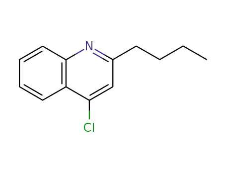 Molecular Structure of 144624-27-1 (2-Butyl-4-chloroquinoline)