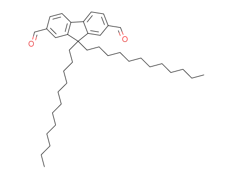 Molecular Structure of 1450727-06-6 (9,9-didodecylfluorene-2,7-dicarbaldehyde)