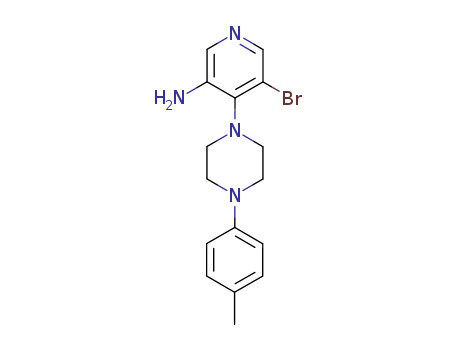 3-Pyridinamine,5-bromo-4-[4-(4-methylphenyl)-1-piperazinyl]- cas  14549-72-5