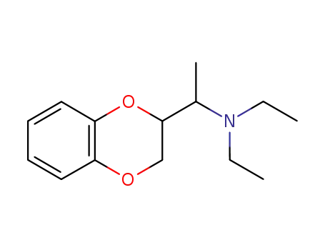 Molecular Structure of 1457-20-1 (N,N-Diethyl-α-methyl-1,4-benzodioxane-2-methanamine)