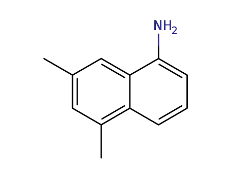 Molecular Structure of 147034-11-5 (1-Naphthalenamine,5,7-dimethyl-(9CI))