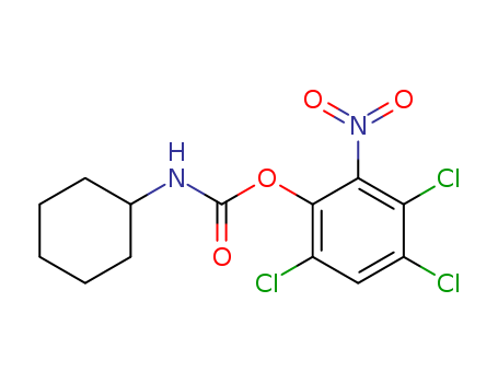 Cyclohexanecarbamicacid, 3,4,6-trichloro-2-nitrophenyl ester (8CI) cas  14572-54-4