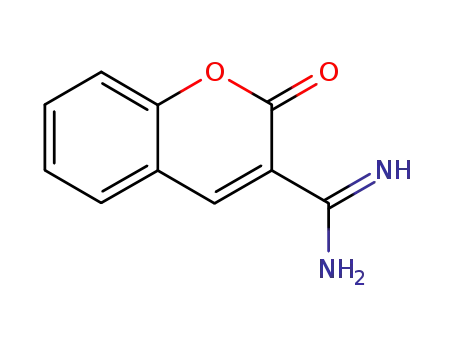 Molecular Structure of 146040-32-6 (2H-1-Benzopyran-3-carboximidamide,2-oxo-(9CI))