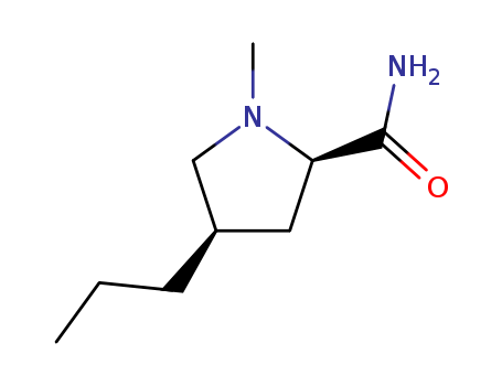 2-Pyrrolidinecarboxamide,1-methyl-4-propyl-,D-cis-(8CI)