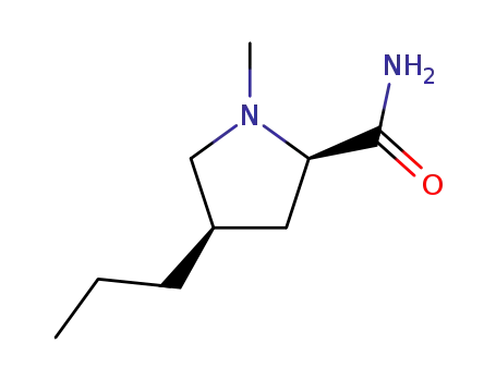 2-Pyrrolidinecarboxamide,1-methyl-4-propyl-,D-cis-(8CI)