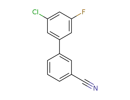 Molecular Structure of 1345732-63-9 (3-(3-Chloro-5-fluorophenyl)benzonitrile)