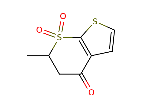 5,6-dihydro-4-oxo-(S)-6-methyl-thieno[2,3-b]thiopyran-7,7-dioxide