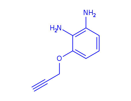 Molecular Structure of 146843-06-3 (1,2-Benzenediamine,  3-(2-propynyloxy)-  (9CI))