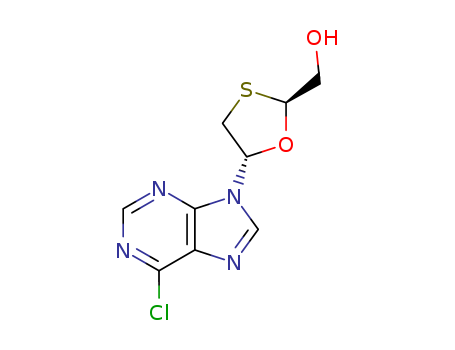 1,3-OXATHIOLANE-2-METHANOL,5-(6-CHLORO-9H-PURIN-9-YL)-,(2S-TRANS)-CAS