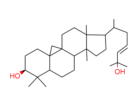 Molecular Structure of 149252-09-5 (9,19-Cyclolanost-23-ene-3,25-diol,(3b,23Z)-)