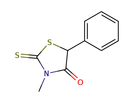 Molecular Structure of 14673-43-9 (3-methyl-5-phenyl-2-thioxo-1,3-thiazolidin-4-one)