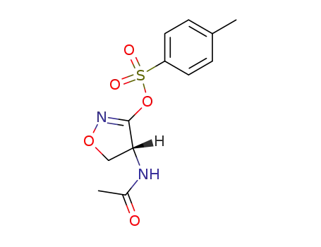 Molecular Structure of 14617-67-5 (4-(acetylamino)-4,5-dihydro-1,2-oxazol-3-yl 4-methylbenzenesulfonate)