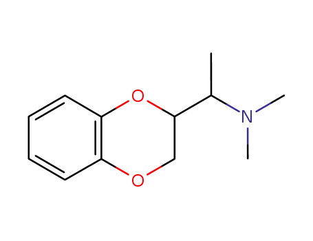 Molecular Structure of 1457-19-8 (N,N,α-Trimethyl-1,4-benzodioxane-2-methanamine)