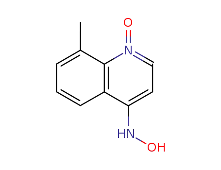 Molecular Structure of 13442-10-9 (8-METHYL-4-HYDROXYLAMINOQUINOLINE1-OXIDE)
