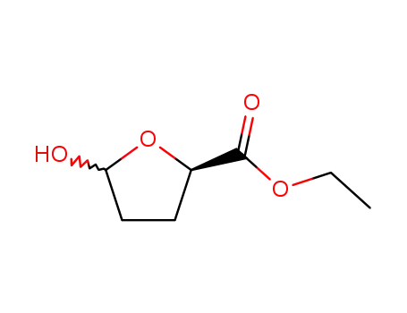 2-Furancarboxylicacid,tetrahydro-5-hydroxy-,ethylester,(2R)-(9CI)