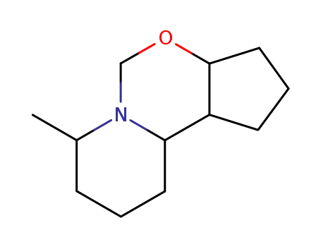 Molecular Structure of 28868-04-4 (5H-Cyclopenta[e]pyrido[1,2-c][1,3]oxazine,decahydro-7-methyl-,(3a-alpha-,7-bta-,10a-alpha-,10b-alpha-)-(9CI))