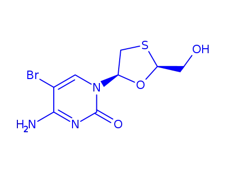 4-amino-5-bromo-1-[(2R,5R)-2-(hydroxymethyl)-1,3-oxathiolan-5-yl]pyrimidin-2(1H)-one