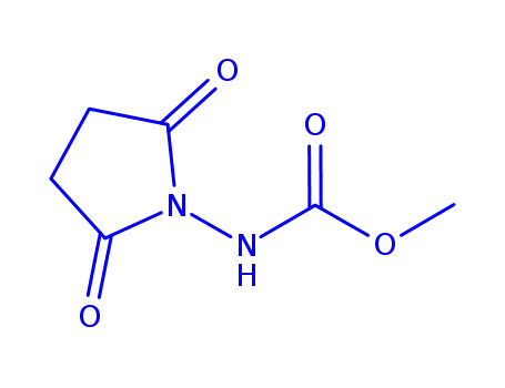 Molecular Structure of 145967-17-5 (Carbamic  acid,  (2,5-dioxo-1-pyrrolidinyl)-,  methyl  ester  (9CI))