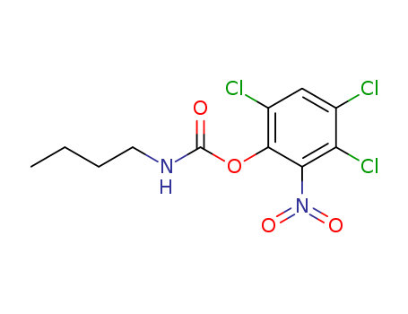 Carbamic acid, butyl-,3,4,6-trichloro-2-nitrophenyl ester (8CI) cas  14572-53-3
