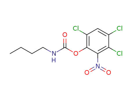 Molecular Structure of 14572-53-3 (3,4,6-trichloro-2-nitrophenyl butylcarbamate)