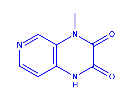Molecular Structure of 146950-63-2 (Pyrido[3,4-b]pyrazine-2,3-dione, 1,4-dihydro-4-methyl- (9CI))