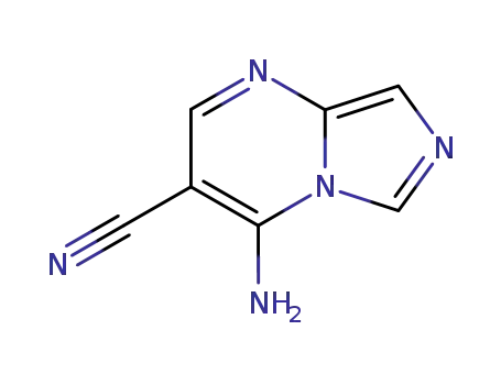 Molecular Structure of 145837-57-6 (Imidazo[1,5-a]pyrimidine-3-carbonitrile,  4-amino-)