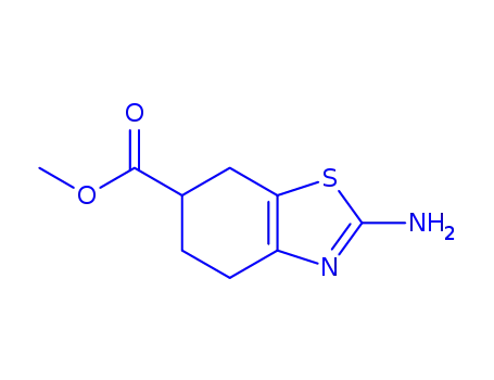 Molecular Structure of 134136-02-0 (Methyl 2-aMino-4,5,6,7-tetrahydrobenzo[d]thiazole-6-carboxylate)