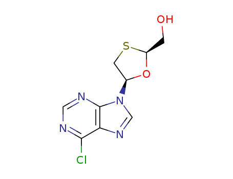 1,3-OXATHIOLANE-2-METHANOL,5-(6-CHLORO-9H-PURIN-9-YL)-,(2S-CIS)-CAS