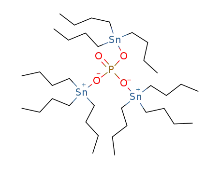 Molecular Structure of 13435-05-7 (5,5,9,9-tetrabutyl-7-[(tributylstannyl)oxy]-6,8-dioxa-7-phospha-5,9-distannatridecane 7-oxide)