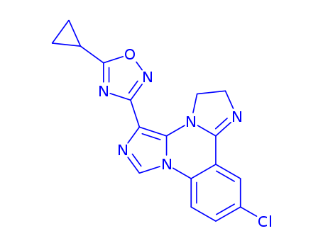 U 90042;11-Chloro-5-(5-cyclopropyl-1,2,4-oxadiazol-3-yl)-2,3-dihydrodiiMidazo[1,5-a:1',2'-c]quinazoline