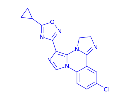 11-Chloro-5-(5-cyclopropyl-1,2,4-oxadiazol-3-yl)-2,3-dihydrodiimidazo(1,2-c:1',5'-a)quinazoline