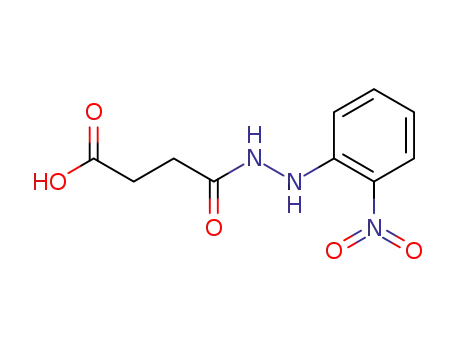 Molecular Structure of 14674-16-9 (4-(2-{2-nitrophenyl}hydrazino)-4-oxobutanoic acid)