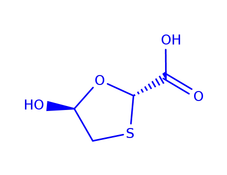Molecular Structure of 147027-04-1 (1,3-OXATHIOLANE-2-CARBOXYLIC ACID, 5-HYDROXY-, TRANS-)