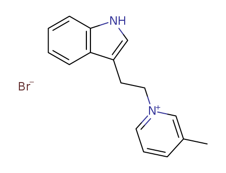 Pyridinium,1-[2-(1H-indol-3-yl)ethyl]-3-methyl-, bromide (1:1) cas  24716-23-2