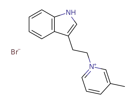 Molecular Structure of 24716-23-2 (1-[2-(1H-indol-3-yl)ethyl]-3-methylpyridinium)