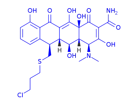 13-((3-chloropropyl)thio)-5-hydroxy-6-deoxytetracycline