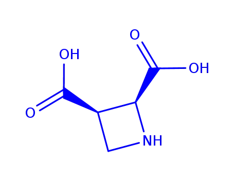 Molecular Structure of 147332-12-5 (2,3-Azetidinedicarboxylicacid,(2S-cis)-(9CI))