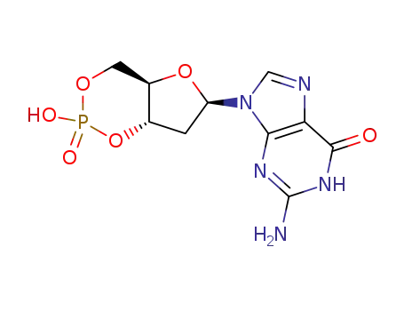 Molecular Structure of 13440-33-0 (2'-deoxy cyclic GMP)