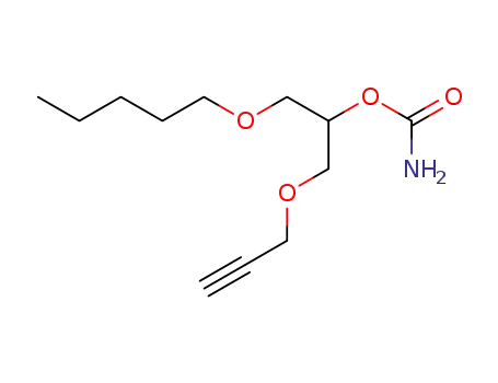 Molecular Structure of 14669-14-8 (1-(pentyloxy)-3-(prop-2-yn-1-yloxy)propan-2-yl carbamate)