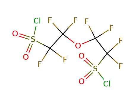 Molecular Structure of 86553-57-3 (2,2'-OXYBIS(1,1,2,2-TETRAFLUORO)-ETHANESULFONYL CHLORIDE)