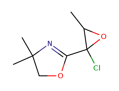 2-(2-Chloro-3-methyl-oxiranyl)-4,4-dimethyl-4,5-dihydro-oxazole