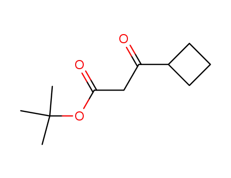 Molecular Structure of 134302-09-3 (BETA-OXO-CYCLOBUTANEPROPANOIC ACID 1,1-DIMETHYLETHYL ESTER)
