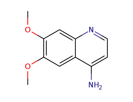 Molecular Structure of 13425-92-8 (4-AMINO-6,7-DIMETHOXYQUINOLINE)