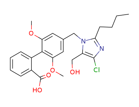 4'-((2-BUTYL-4-CHLORO-5-(HYDROXYMETHYL)-1H-IMIDAZOLYL)METHYL)-2',6'-DIMETHOXY(1,1'-BIPHENYL)-2-CARBOXYLIC ACID